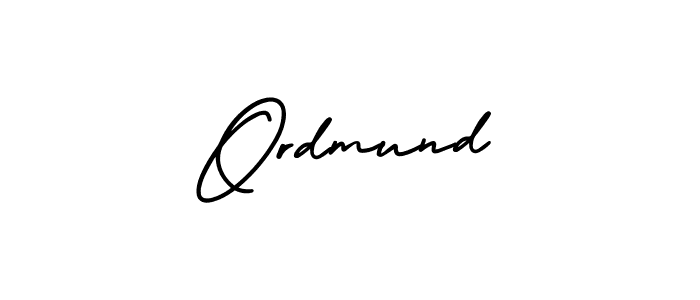 You should practise on your own different ways (AmerikaSignatureDemo-Regular) to write your name (Ordmund) in signature. don't let someone else do it for you. Ordmund signature style 3 images and pictures png