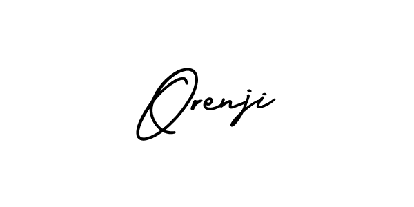 Use a signature maker to create a handwritten signature online. With this signature software, you can design (AmerikaSignatureDemo-Regular) your own signature for name Orenji. Orenji signature style 3 images and pictures png