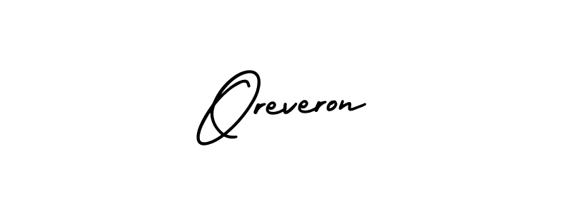 Create a beautiful signature design for name Oreveron. With this signature (AmerikaSignatureDemo-Regular) fonts, you can make a handwritten signature for free. Oreveron signature style 3 images and pictures png