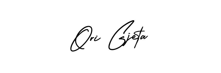 Use a signature maker to create a handwritten signature online. With this signature software, you can design (AmerikaSignatureDemo-Regular) your own signature for name Ori Gjeta. Ori Gjeta signature style 3 images and pictures png