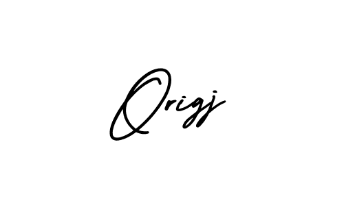 How to make Origj name signature. Use AmerikaSignatureDemo-Regular style for creating short signs online. This is the latest handwritten sign. Origj signature style 3 images and pictures png
