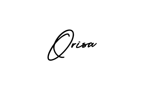 The best way (AmerikaSignatureDemo-Regular) to make a short signature is to pick only two or three words in your name. The name Orisa include a total of six letters. For converting this name. Orisa signature style 3 images and pictures png