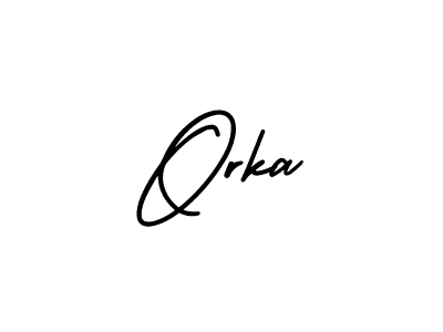 It looks lik you need a new signature style for name Orka. Design unique handwritten (AmerikaSignatureDemo-Regular) signature with our free signature maker in just a few clicks. Orka signature style 3 images and pictures png