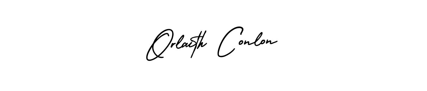Orlaith Conlon stylish signature style. Best Handwritten Sign (AmerikaSignatureDemo-Regular) for my name. Handwritten Signature Collection Ideas for my name Orlaith Conlon. Orlaith Conlon signature style 3 images and pictures png