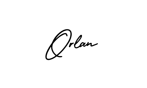 You should practise on your own different ways (AmerikaSignatureDemo-Regular) to write your name (Orlan) in signature. don't let someone else do it for you. Orlan signature style 3 images and pictures png