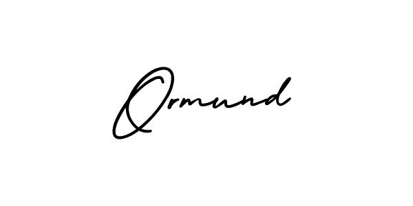 Design your own signature with our free online signature maker. With this signature software, you can create a handwritten (AmerikaSignatureDemo-Regular) signature for name Ormund. Ormund signature style 3 images and pictures png