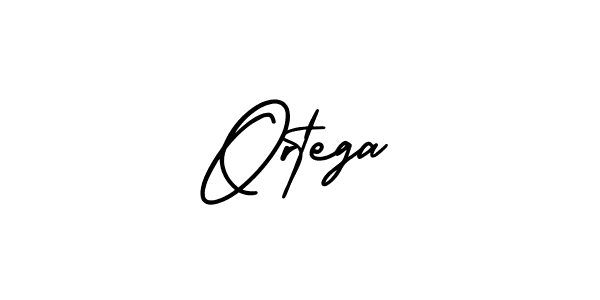 How to make Ortega signature? AmerikaSignatureDemo-Regular is a professional autograph style. Create handwritten signature for Ortega name. Ortega signature style 3 images and pictures png