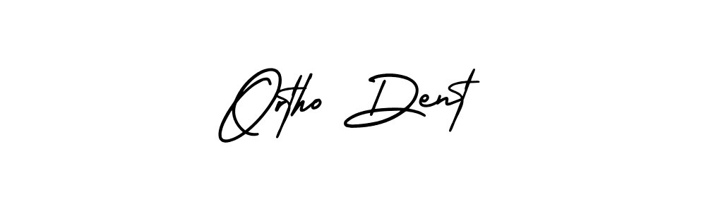 Ortho Dent stylish signature style. Best Handwritten Sign (AmerikaSignatureDemo-Regular) for my name. Handwritten Signature Collection Ideas for my name Ortho Dent. Ortho Dent signature style 3 images and pictures png