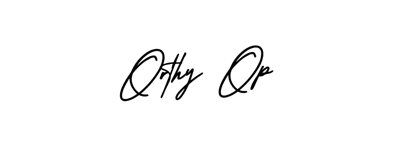 Create a beautiful signature design for name Orthy Op. With this signature (AmerikaSignatureDemo-Regular) fonts, you can make a handwritten signature for free. Orthy Op signature style 3 images and pictures png