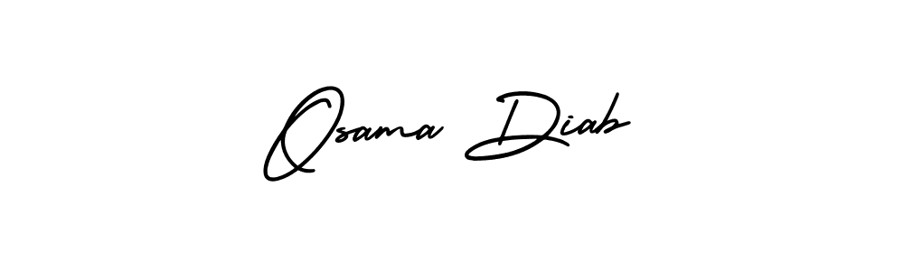 Similarly AmerikaSignatureDemo-Regular is the best handwritten signature design. Signature creator online .You can use it as an online autograph creator for name Osama Diab. Osama Diab signature style 3 images and pictures png