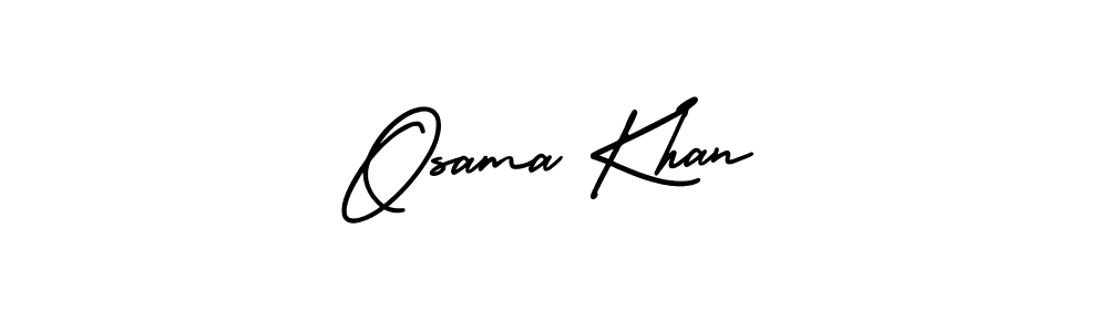 Make a beautiful signature design for name Osama Khan. With this signature (AmerikaSignatureDemo-Regular) style, you can create a handwritten signature for free. Osama Khan signature style 3 images and pictures png