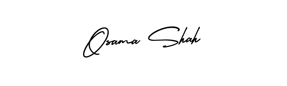 Best and Professional Signature Style for Osama Shah. AmerikaSignatureDemo-Regular Best Signature Style Collection. Osama Shah signature style 3 images and pictures png