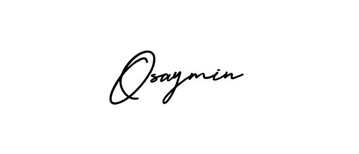 Create a beautiful signature design for name Osaymin. With this signature (AmerikaSignatureDemo-Regular) fonts, you can make a handwritten signature for free. Osaymin signature style 3 images and pictures png