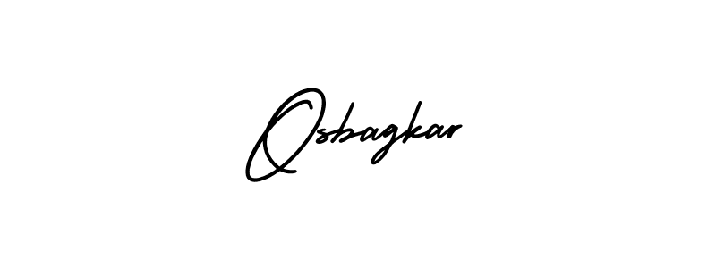 Make a beautiful signature design for name Osbagkar. Use this online signature maker to create a handwritten signature for free. Osbagkar signature style 3 images and pictures png