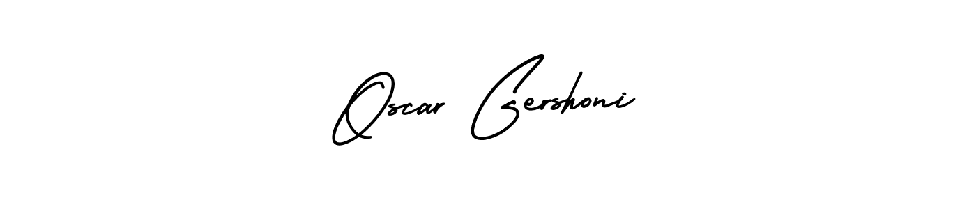 How to Draw Oscar Gershoni signature style? AmerikaSignatureDemo-Regular is a latest design signature styles for name Oscar Gershoni. Oscar Gershoni signature style 3 images and pictures png