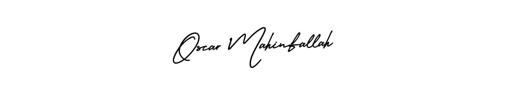 See photos of Oscar Mahinfallah official signature by Spectra . Check more albums & portfolios. Read reviews & check more about AmerikaSignatureDemo-Regular font. Oscar Mahinfallah signature style 3 images and pictures png