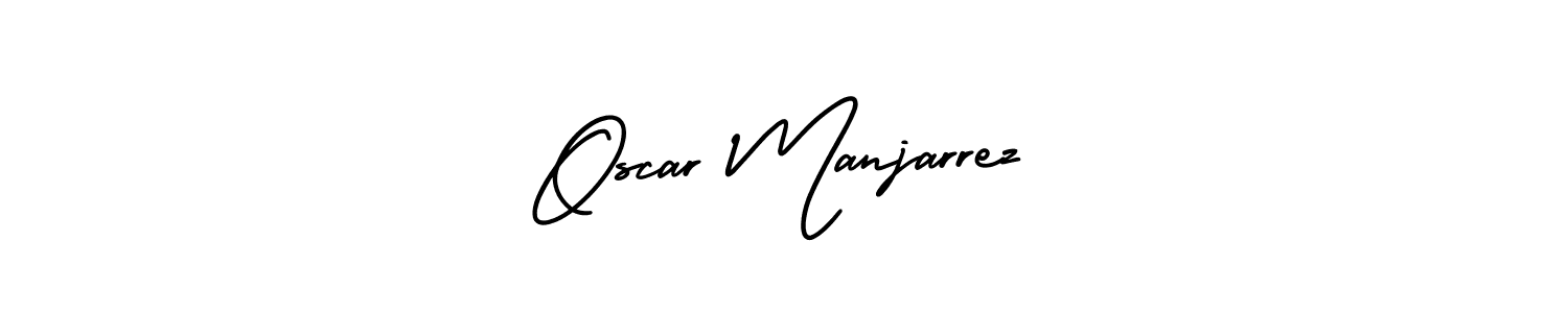 Create a beautiful signature design for name Oscar Manjarrez. With this signature (AmerikaSignatureDemo-Regular) fonts, you can make a handwritten signature for free. Oscar Manjarrez signature style 3 images and pictures png
