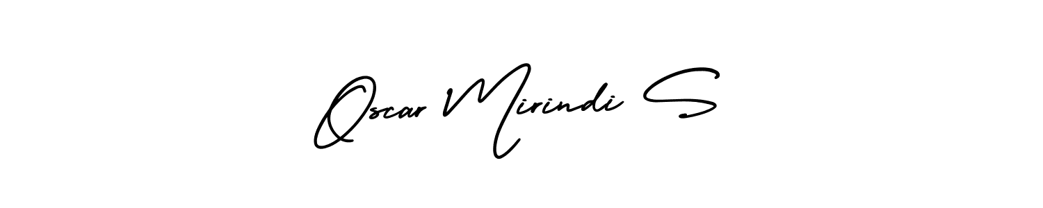 AmerikaSignatureDemo-Regular is a professional signature style that is perfect for those who want to add a touch of class to their signature. It is also a great choice for those who want to make their signature more unique. Get Oscar Mirindi S name to fancy signature for free. Oscar Mirindi S signature style 3 images and pictures png