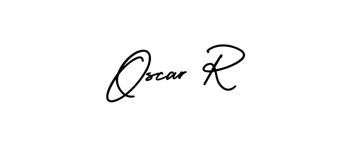 Design your own signature with our free online signature maker. With this signature software, you can create a handwritten (AmerikaSignatureDemo-Regular) signature for name Oscar R. Oscar R signature style 3 images and pictures png