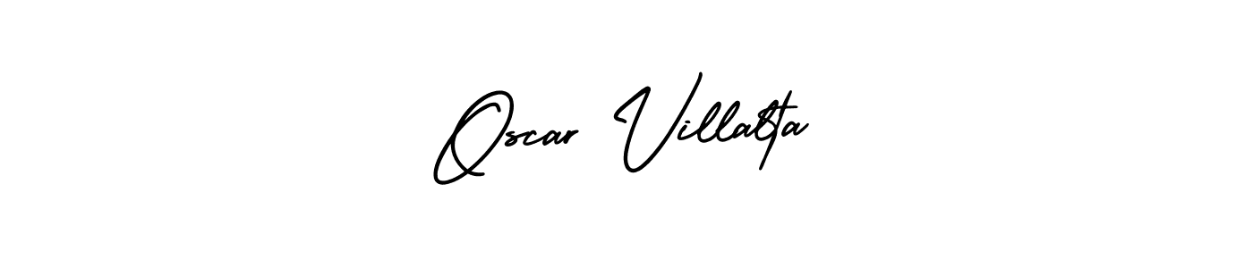 Make a short Oscar Villalta signature style. Manage your documents anywhere anytime using AmerikaSignatureDemo-Regular. Create and add eSignatures, submit forms, share and send files easily. Oscar Villalta signature style 3 images and pictures png