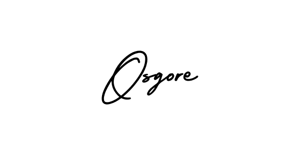 AmerikaSignatureDemo-Regular is a professional signature style that is perfect for those who want to add a touch of class to their signature. It is also a great choice for those who want to make their signature more unique. Get Osgore name to fancy signature for free. Osgore signature style 3 images and pictures png