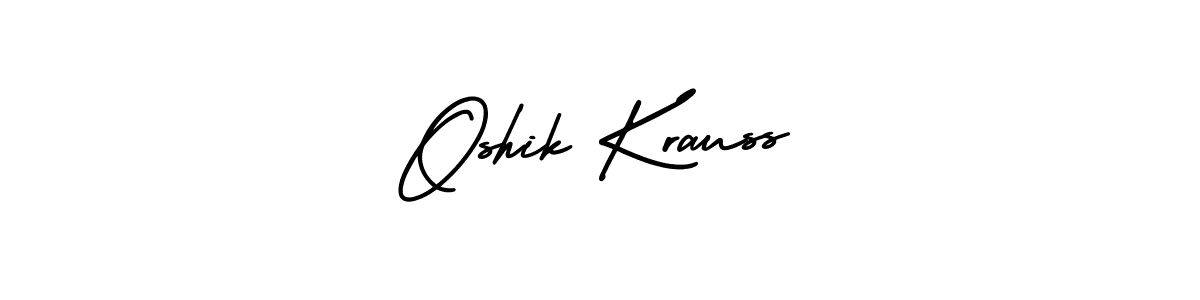 How to make Oshik Krauss signature? AmerikaSignatureDemo-Regular is a professional autograph style. Create handwritten signature for Oshik Krauss name. Oshik Krauss signature style 3 images and pictures png