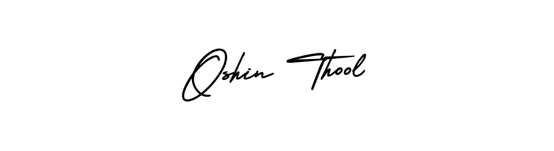 Design your own signature with our free online signature maker. With this signature software, you can create a handwritten (AmerikaSignatureDemo-Regular) signature for name Oshin Thool. Oshin Thool signature style 3 images and pictures png