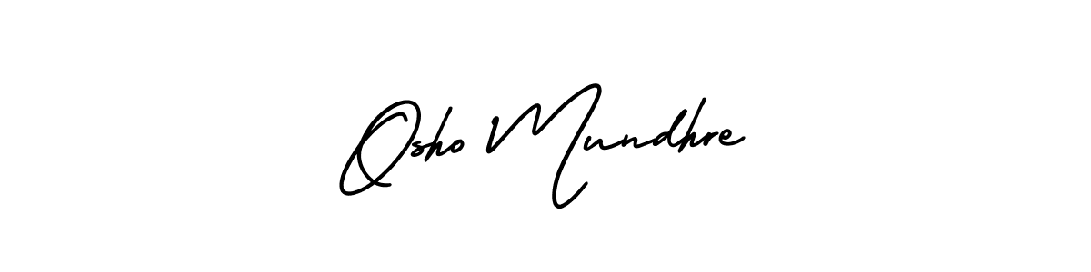 Use a signature maker to create a handwritten signature online. With this signature software, you can design (AmerikaSignatureDemo-Regular) your own signature for name Osho Mundhre. Osho Mundhre signature style 3 images and pictures png