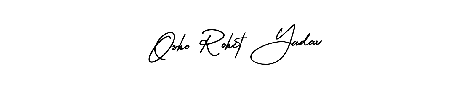 How to make Osho Rohit Yadav signature? AmerikaSignatureDemo-Regular is a professional autograph style. Create handwritten signature for Osho Rohit Yadav name. Osho Rohit Yadav signature style 3 images and pictures png