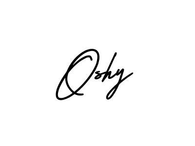 Oshy stylish signature style. Best Handwritten Sign (AmerikaSignatureDemo-Regular) for my name. Handwritten Signature Collection Ideas for my name Oshy. Oshy signature style 3 images and pictures png