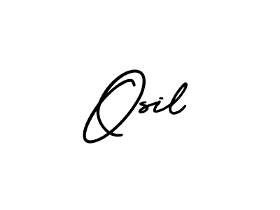 if you are searching for the best signature style for your name Osil. so please give up your signature search. here we have designed multiple signature styles  using AmerikaSignatureDemo-Regular. Osil signature style 3 images and pictures png