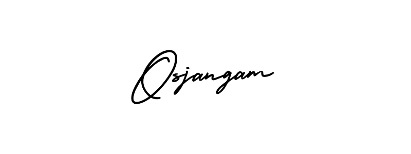 if you are searching for the best signature style for your name Osjangam. so please give up your signature search. here we have designed multiple signature styles  using AmerikaSignatureDemo-Regular. Osjangam signature style 3 images and pictures png