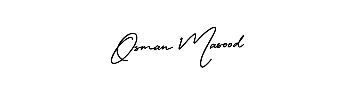 How to Draw Osman Masood signature style? AmerikaSignatureDemo-Regular is a latest design signature styles for name Osman Masood. Osman Masood signature style 3 images and pictures png