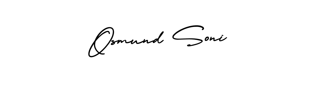 How to make Osmund Soni signature? AmerikaSignatureDemo-Regular is a professional autograph style. Create handwritten signature for Osmund Soni name. Osmund Soni signature style 3 images and pictures png