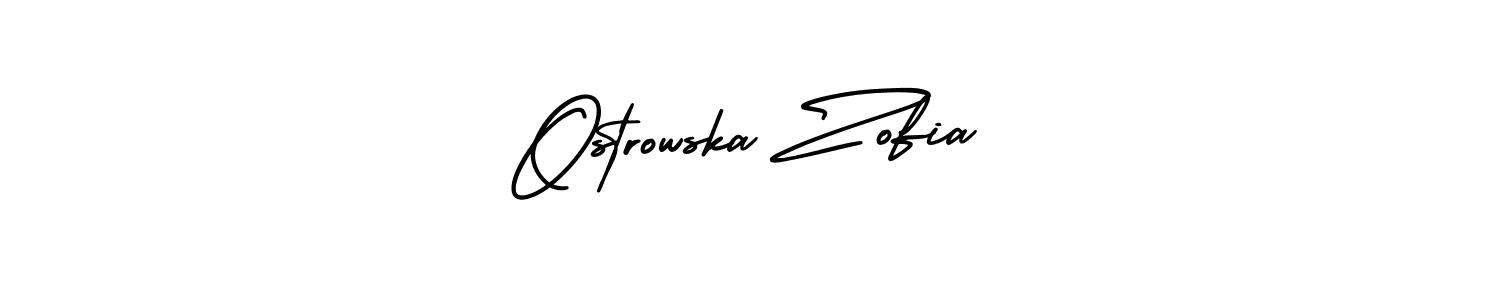 How to make Ostrowska Zofia signature? AmerikaSignatureDemo-Regular is a professional autograph style. Create handwritten signature for Ostrowska Zofia name. Ostrowska Zofia signature style 3 images and pictures png