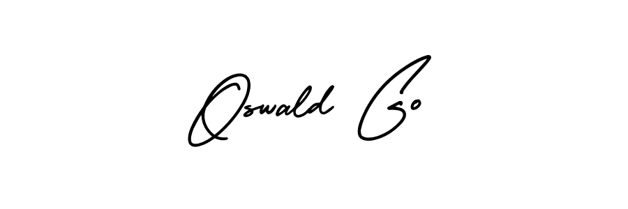 Make a beautiful signature design for name Oswald Go. With this signature (AmerikaSignatureDemo-Regular) style, you can create a handwritten signature for free. Oswald Go signature style 3 images and pictures png