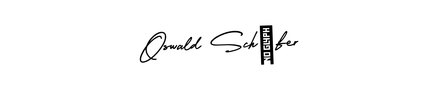 Oswald Schäfer stylish signature style. Best Handwritten Sign (AmerikaSignatureDemo-Regular) for my name. Handwritten Signature Collection Ideas for my name Oswald Schäfer. Oswald Schäfer signature style 3 images and pictures png