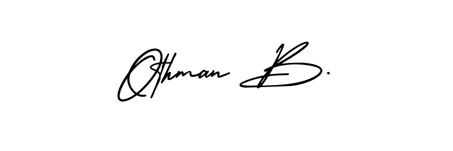 if you are searching for the best signature style for your name Othman B.. so please give up your signature search. here we have designed multiple signature styles  using AmerikaSignatureDemo-Regular. Othman B. signature style 3 images and pictures png