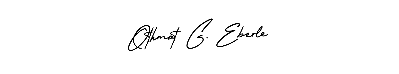 How to make Othmat G. Eberle signature? AmerikaSignatureDemo-Regular is a professional autograph style. Create handwritten signature for Othmat G. Eberle name. Othmat G. Eberle signature style 3 images and pictures png