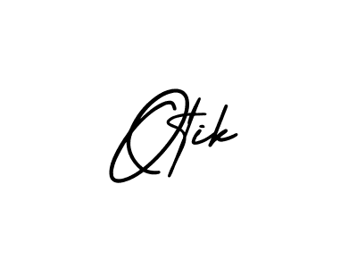 Make a beautiful signature design for name Otik. With this signature (AmerikaSignatureDemo-Regular) style, you can create a handwritten signature for free. Otik signature style 3 images and pictures png