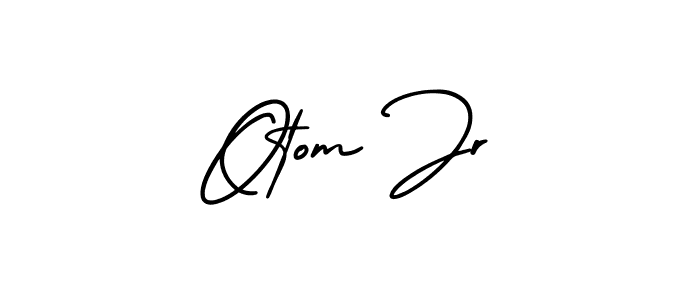 Check out images of Autograph of Otom Jr name. Actor Otom Jr Signature Style. AmerikaSignatureDemo-Regular is a professional sign style online. Otom Jr signature style 3 images and pictures png