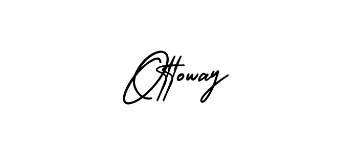 The best way (AmerikaSignatureDemo-Regular) to make a short signature is to pick only two or three words in your name. The name Ottoway include a total of six letters. For converting this name. Ottoway signature style 3 images and pictures png