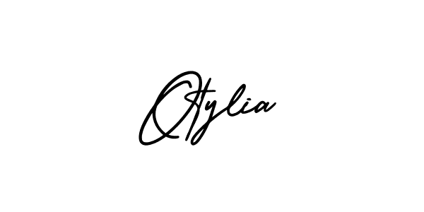 How to make Otylia signature? AmerikaSignatureDemo-Regular is a professional autograph style. Create handwritten signature for Otylia name. Otylia signature style 3 images and pictures png