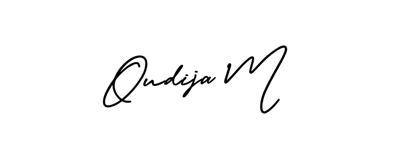 Also we have Oudija M name is the best signature style. Create professional handwritten signature collection using AmerikaSignatureDemo-Regular autograph style. Oudija M signature style 3 images and pictures png