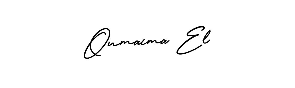 Similarly AmerikaSignatureDemo-Regular is the best handwritten signature design. Signature creator online .You can use it as an online autograph creator for name Oumaima El. Oumaima El signature style 3 images and pictures png