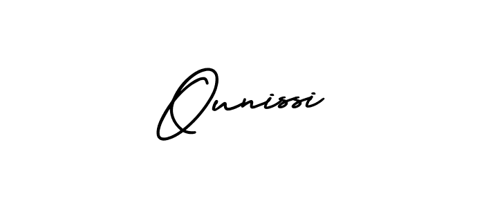 Make a beautiful signature design for name Ounissi. Use this online signature maker to create a handwritten signature for free. Ounissi signature style 3 images and pictures png