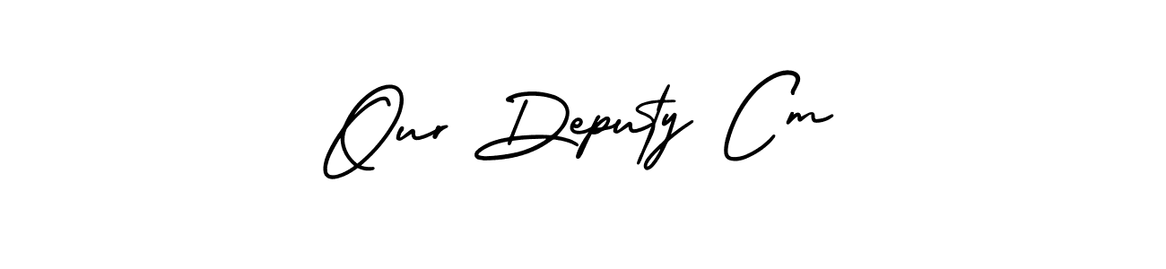 Make a beautiful signature design for name Our Deputy Cm. With this signature (AmerikaSignatureDemo-Regular) style, you can create a handwritten signature for free. Our Deputy Cm signature style 3 images and pictures png