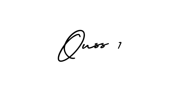 Make a beautiful signature design for name Ouss 7. Use this online signature maker to create a handwritten signature for free. Ouss 7 signature style 3 images and pictures png