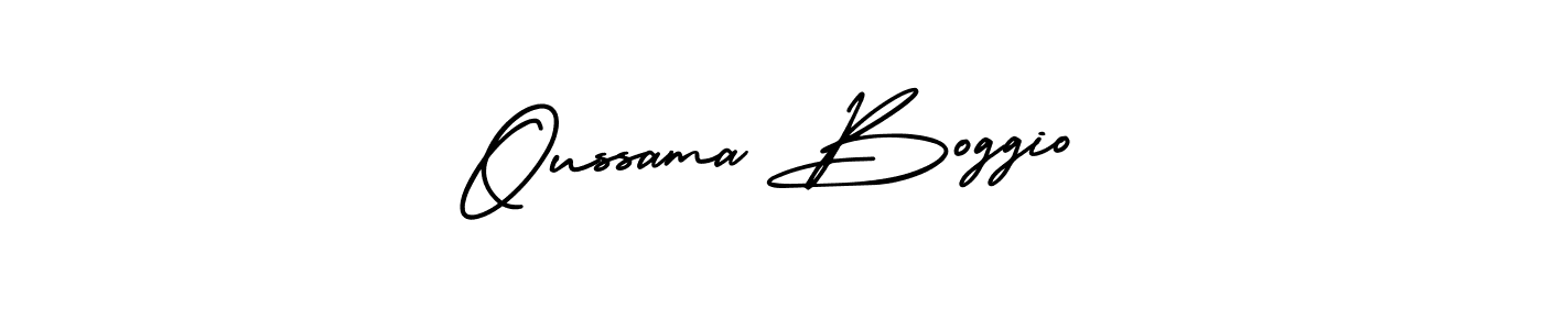 How to make Oussama Boggio signature? AmerikaSignatureDemo-Regular is a professional autograph style. Create handwritten signature for Oussama Boggio name. Oussama Boggio signature style 3 images and pictures png