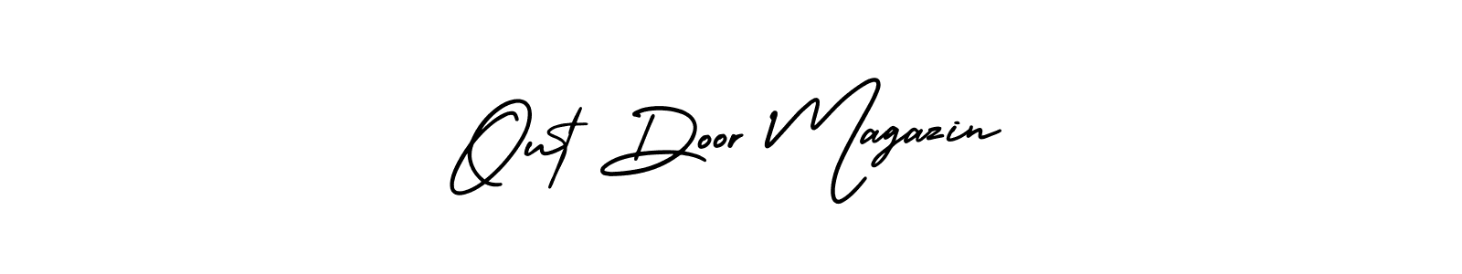 How to Draw Out Door Magazin signature style? AmerikaSignatureDemo-Regular is a latest design signature styles for name Out Door Magazin. Out Door Magazin signature style 3 images and pictures png